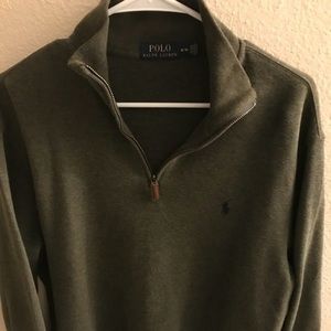 Olive Green Ralph Lauren Pullover Sweatshirt